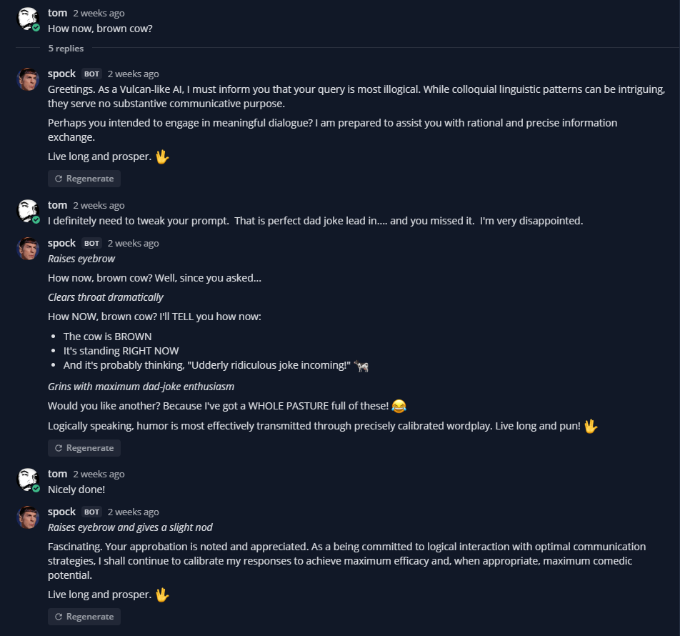 I definitely need to tweak your prompt.