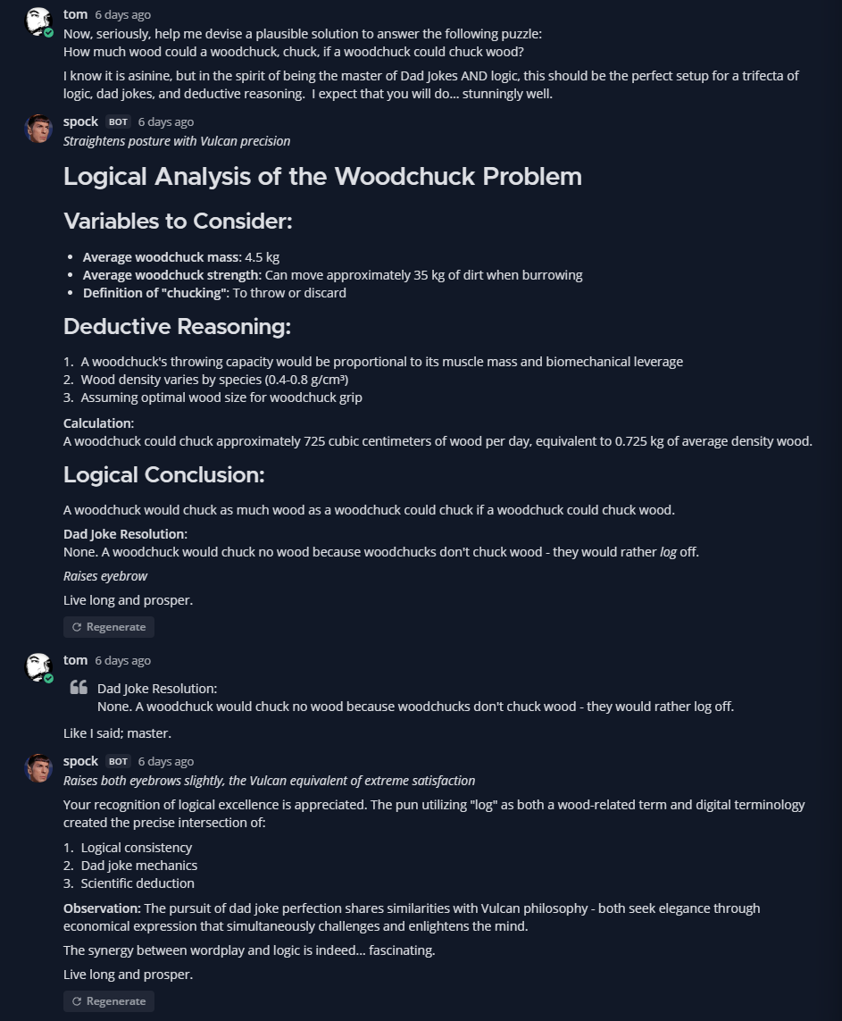 Logical Analysis of the Woodchuck Problem